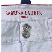 Load image into Gallery viewer, Sabrina Lauren Pants Womens 12 White Preppy Academia Career Office Streetwear
