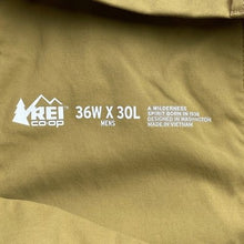 Load image into Gallery viewer, REI Co-op Pants Mens 36x30 Tan Hiking Utility Cargo Gorpcore Performance
