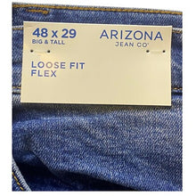 Load image into Gallery viewer, Arizona Jeans Men's 48x29 Loose Fit Flex Rugged Workwear Streetwear Blue NWT
