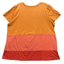 Load image into Gallery viewer, J Jill Shirt Womens Extra Large Ombre Color Block Slub Mature Beachy Coastal
