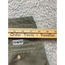 Load image into Gallery viewer, POLO Ralph Lauren Pants Adult 36x30 Green Khaki Straight Leg Pleated Chino Mens
