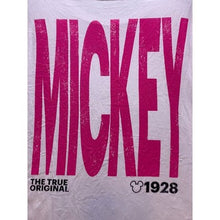 Load image into Gallery viewer, Mickey Mouse Shirt Mens Medium Large Spell Out Sleeve Hit Disney Cartoon
