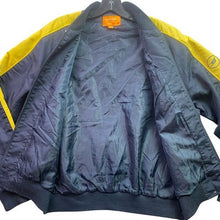 Load image into Gallery viewer, Vintage Engine Crossing Jacket Mens Medium Spell Out Embroidered Bomber

