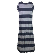 Load image into Gallery viewer, CASLON Dress Womens Large Maxi Office Career Striped Beachy Coastal Travel
