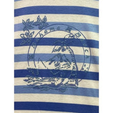 Load image into Gallery viewer, Vintage Jantzen Shirt Womens 1XL Blue Stripe Coastal Beachy Mature Everyday
