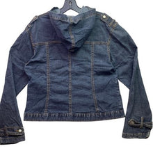 Load image into Gallery viewer, Bruno Boss Jacket Mens Small Denim Hooded Grunge Preppy Everyday Streetwear
