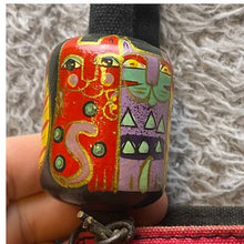 Load image into Gallery viewer, Laurel Burch Tote Bag Feline Fantasy Rainbow Cats Whimsical Art Boho Festival
