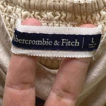 Load image into Gallery viewer, Abercrombie &amp; Fitch Crop Top Womens Large Smocked Back Adjustable Straps Linen
