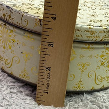 Load image into Gallery viewer, Vintage Continental Baking Co Advertising Tin Fruit Cake Box Starburst Retro
