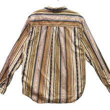 Load image into Gallery viewer, RANK.45 Shirt Mens Medium Striped Country Western Button Down Academia Preppy
