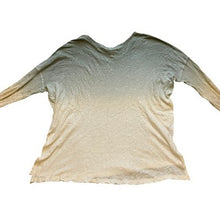 Load image into Gallery viewer, Free People Shirt Womens Medium Oversized Dip Dye Tunic Top Raw Hem Linen Blend
