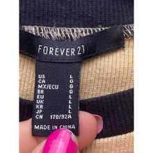 Load image into Gallery viewer, Forever 21 Shirt Womens Large California Bear Raglan Ribbed Cropped Preppy
