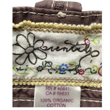 Load image into Gallery viewer, Organic Cotton Pants Womens 12 Tan Capri Convertible Beachy Costal Preppy
