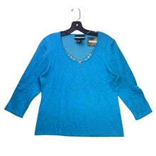Load image into Gallery viewer, Requirements Sweater Womens Medium Mature Office Career Jeweled Academia NWT
