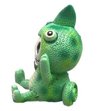 Load image into Gallery viewer, Furrybones Dragon Skeleton Figure Camo Green Top Hat Brown Buddy NIB
