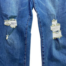 Load image into Gallery viewer, Fashion Wear Jeans Womens Extra Large Distressed Button-Fly Wide Leg Streetwear
