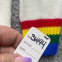 Load image into Gallery viewer, Boohoo Sweater Womens Medium Rainbow Preppy Academia Career Office Streetwear

