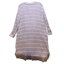 Load image into Gallery viewer, Market &amp; Spruce Sweater Womens Large Striped Open Front Cardigan Rayon Cosy Soft
