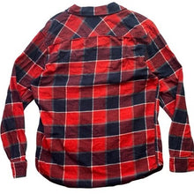 Load image into Gallery viewer, Quiksilver Flannel Shirt Mens Medium Plaid Preppy Academia Outdoors Coastal
