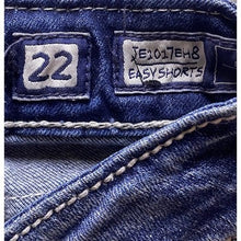 Load image into Gallery viewer, Miss Me Shorts Womens 22 Blue Demin Easy Embellished Pockets Distressed Bermuda
