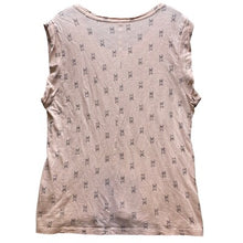 Load image into Gallery viewer, Banana Republic Shirt Womens Extra Large Pink Malibu Tee Frenchie AOP Sleeveless
