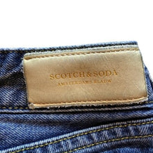 Load image into Gallery viewer, Scotch &amp; Soda Jeans 24x32 Amsterdams Blauw Patched Distressed Patchwork Lace
