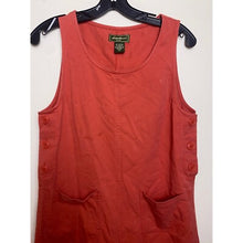 Load image into Gallery viewer, Eddie Bauer Jumper Dress Womens Petite XS Sleeveless Pockets Casual Tencil Coral
