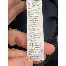 Load image into Gallery viewer, SPANX Womens Medium Faux Leather Moto Black Work Out Athletic Athleisure
