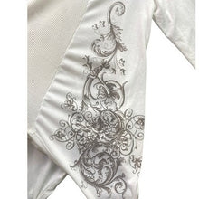 Load image into Gallery viewer, Cal Style Cardigan Womens Medium White Rayon Waterfall Embellished AOP Career
