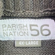 Load image into Gallery viewer, Parish Nation Sweater Mens 4XL Cardigan Preppy Grandpacore Elbow Patches
