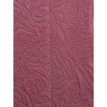 Load image into Gallery viewer, Connected Apparel Dress Womens 6 Burgundy Lace Textured V-Neck Fit and Flare
