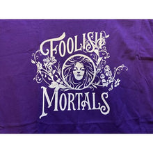 Load image into Gallery viewer, Disney Haunted Mansion Shirt Womens Small Foolish Mortals Purple Short Sleeve
