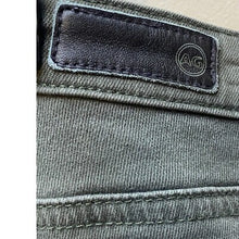 Load image into Gallery viewer, AG Adriano Goldschmied Jeans Womens 26R The Legging Ankle Olive Green Frayed Hem
