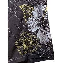 Load image into Gallery viewer, Ocean Pacific Shorts Mens 34 Embroidered Surfing Wraparound Surfing AOP Black

