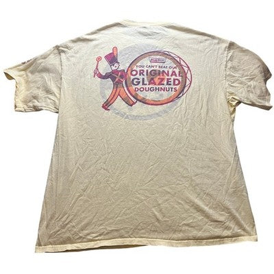 Krispy Kreme Doughnuts Shirt Mens 3XL Advertising Sleeve Hit Drummer Boy