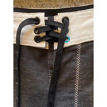 Load image into Gallery viewer, Hurley Shorts Mens Size 36 Surfing Board Spellout Logo Beach Stripe Drawstring
