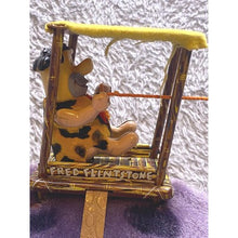Load image into Gallery viewer, 1962 Marx Fred Flinstone Dino The Dinosaur Tin Litho Battery Operated Japan
