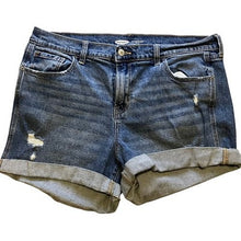 Load image into Gallery viewer, Old Navy Shorts Womens 14 Denim Distressed Cuffed Beachy Vacation Costal
