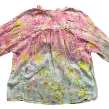 Load image into Gallery viewer, Pilcro Anthropologie Blouse Womens Extra Small Tie-Dye Boho Hippie Fairycore
