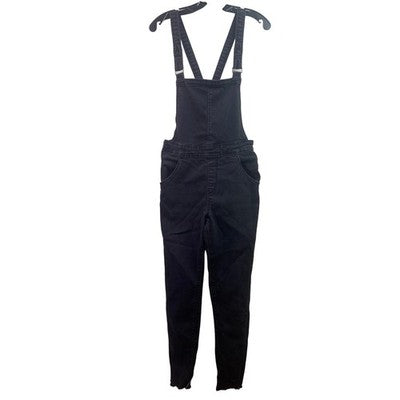 Levis Overalls Womens Medium Black Denim Denizen Gorpcore Frayed Grunge