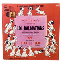 Load image into Gallery viewer, 1965 101 Dalmatians Disneyland Record and Book 305 Vinyl 33 1/3 RPM
