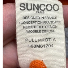 Load image into Gallery viewer, Suncoo Paris Sweater Womens Large Alpaca Wool Preppy Academia Puff Sleeve
