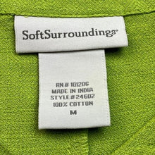 Load image into Gallery viewer, Soft Surroundings Shirt Womens Medium Cold Shoulder Mature Career Office
