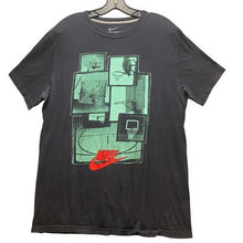 Load image into Gallery viewer, Nike Shirt Mens Large Black Basketball Center Swoosh Hoops Spell Out Athleisure
