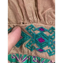 Load image into Gallery viewer, Flying Tomato Dress Womens Medium Bohemian Maxi Embroidered Colorful 54" Long
