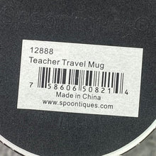 Load image into Gallery viewer, Teach Mug 18oz Ceramic Travel Lid Handle Coffee Cup Teachercore NIB
