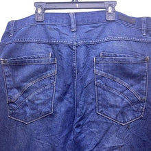 Load image into Gallery viewer, Ring of Fire Jeans Mens 38x32 Blue Denim Straight Shadow Academia Streetwear
