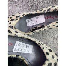 Load image into Gallery viewer, Dalmation Print Platform Stiletto Heels Womens 9M Hair Spots
