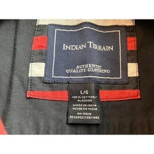 Load image into Gallery viewer, Indian Terrain Shirt Mens Large Striped Button Brushpopper Preppy Academia
