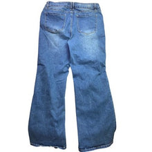 Load image into Gallery viewer, Fashion Wear Jeans Womens Extra Large Distressed Button-Fly Wide Leg Streetwear
